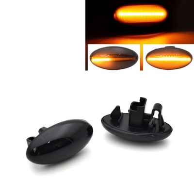 Berlingo 2002-2020 LED Dynamic Turn signal Side Marker Light Smoke for CITROEN