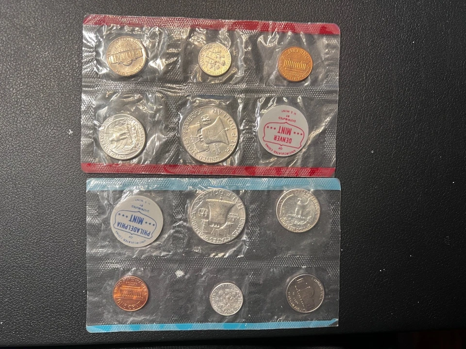 1963 Uncirculated Mint set - no outer envelope! -  MAKE AN OFFER! - Image 2 of 2