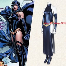Superhero Raven New Earth Costume Cosplay Suit Women's Outfit Halloween Zentai
