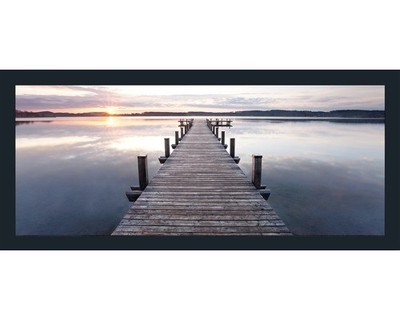 Gerahmtes Bild Sundown 130x60 cm