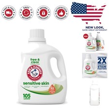 Concentrated Liquid Laundry Detergent for Sensitive Skin - 105 FL OZ, 105 Loads 0.17 per gallon