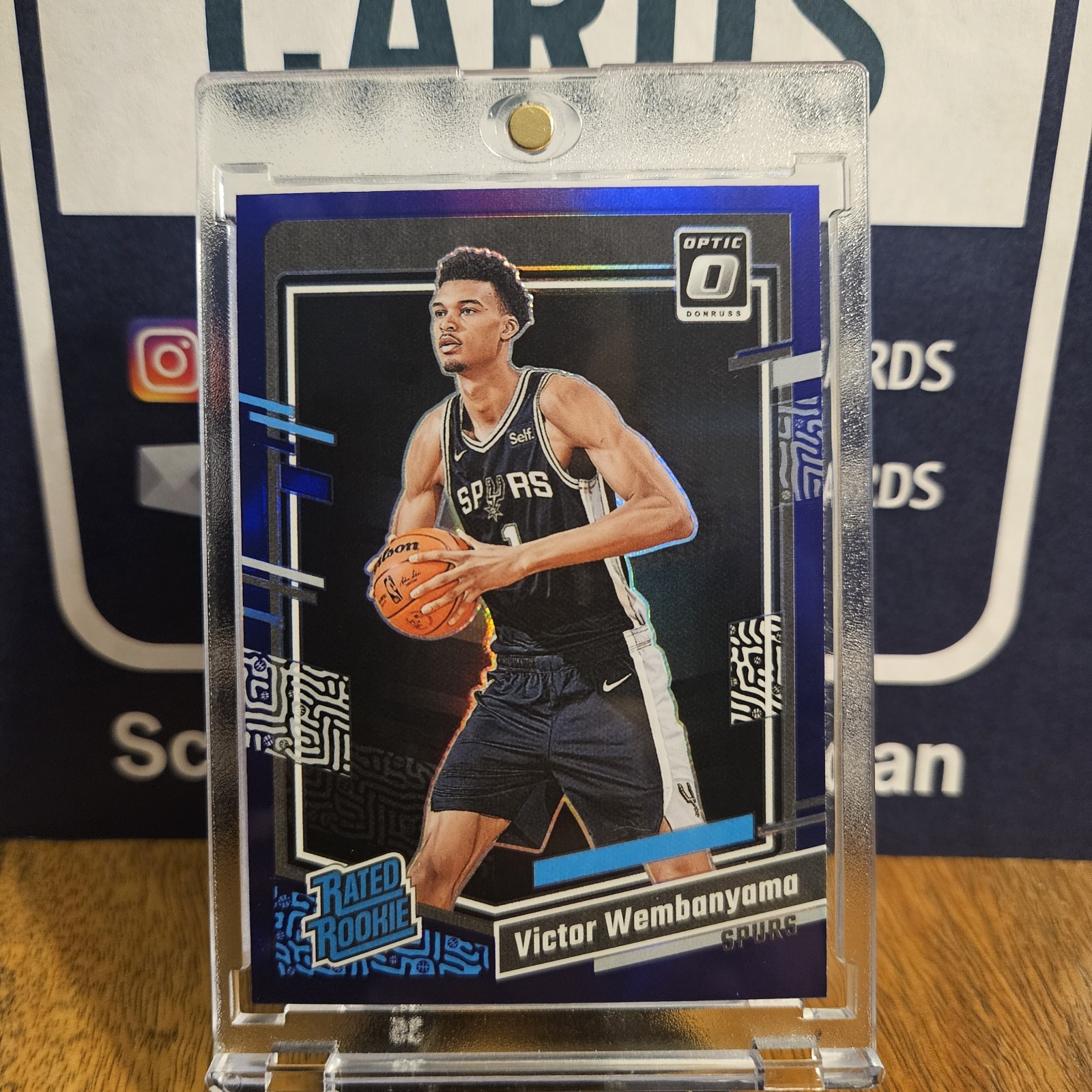 2023-24 Panini Donruss Optic Victor Wembanyama #225 Purple Prizm (RC)