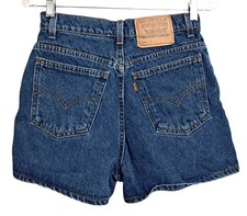 Vintage 90s Levis 912 Orane Tab High Waist Denim Shorts Size 9 Made in USA Perfe