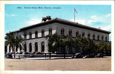 Denver Colorado United States Mint Vintage Postcard c1920s