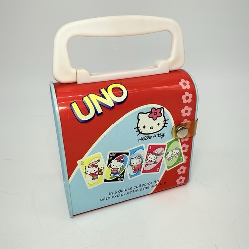 Hello Kitty Uno Deluxe Collector Tin Sanrio 2003 Complete w/Instructions - Picture 2 of 2