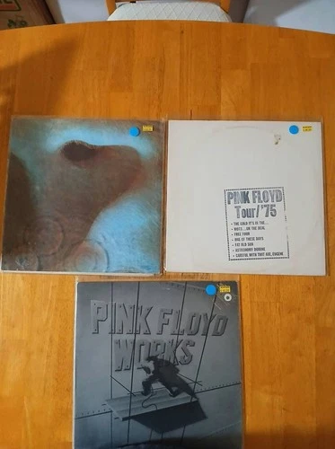 Pink Floyd, Vinyl LPs, Lot of 3 Meddle UK press, Works (promo), Tour 1975 Promo)