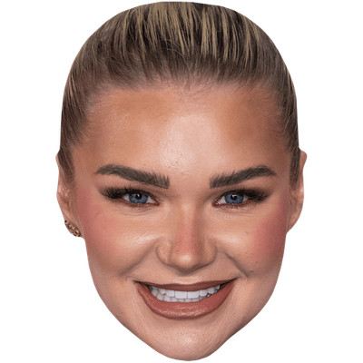 Abbie Quinnen (Hair Up) Celebrity Mask, Flat Card Face, Fancy Dress Mask