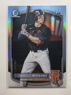 2025 Bowman Chrome 1st Refractor Mitch Voit BDC-71 Mets