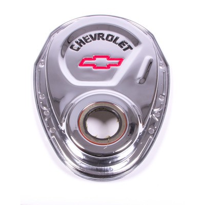 Proform 141-904, One Timing Cover 1-Piece for SB Chevy Seal Included Steel Chrom