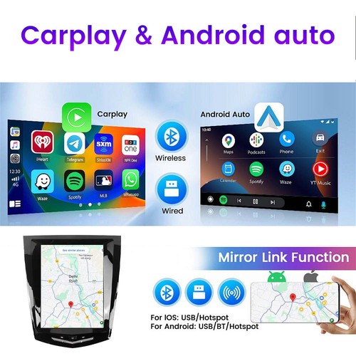 9.7" Car Stereo Radio For Cadillac ATS ATSL XTS SRX CTS 13-18 GPS Navigation 32G - Picture 5 of 6