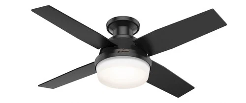 Hunter Fans - Dempsey 44 Inch Low Profile Ceiling Fan with LED Light Kit and - Picture 1 of 4