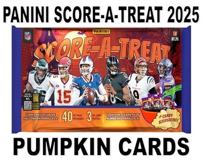 2025 PANINI SCORE-A-TREAT NFL PUMPKIN CARDS - ROOKIES & BASE CARDS