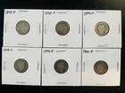 Barber Dimes Lot Of 6. 90% Silver 1898 1899 1900 10c