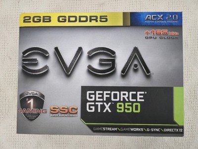 EVGA GEFORCE GTX 950 SSC GRAPHICS CARD | 02G-P4-2959-KB | 2GB GDDR5!