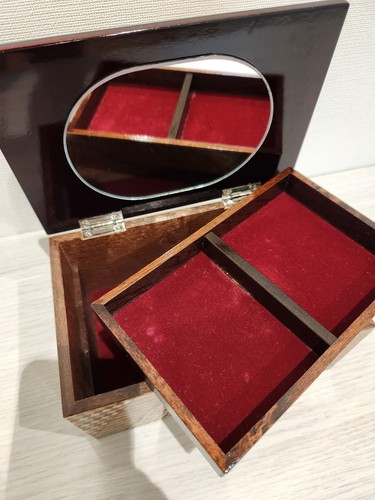 Joyero accesorio de marquetería Yosegi Zaiku japonés Hakone hecho a mano - Imagen 10 de 18