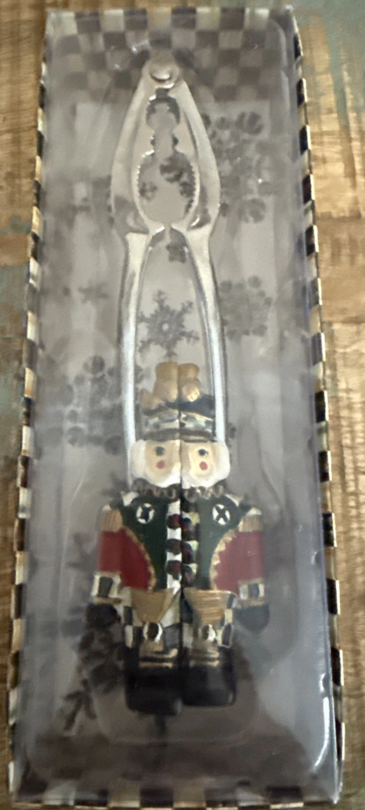 Retired Mackenzie Childs Nutcracker Utensils Nutcracker New In Box 8” Long