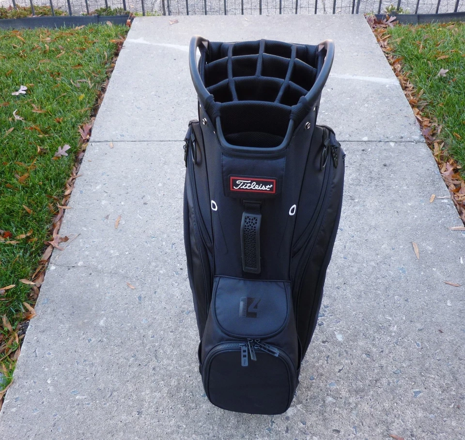 TITLEIST CART 14 BAG BLACK - Image 3 of 4