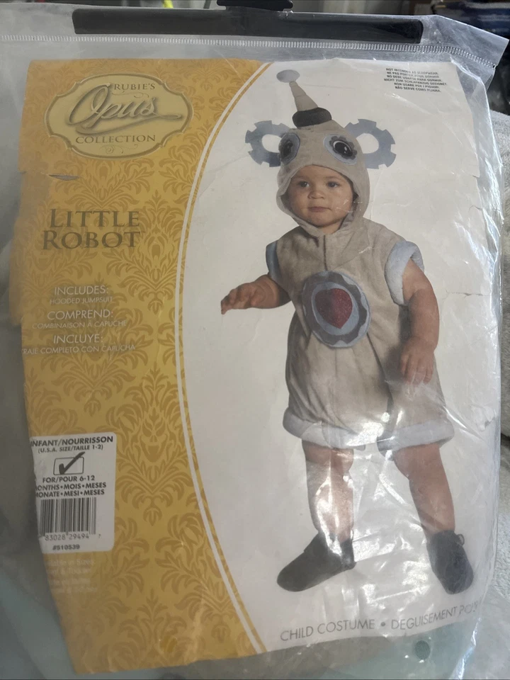Disfraz de Robot Lil Halloween Vestido Elegante Infantil 6-12 Meses Nuevo C1 Foto 4 de 4