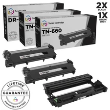For Brother 1x TN660 HY Black 1x DR630 Drum L2520DW L2540DW L2300D L2320