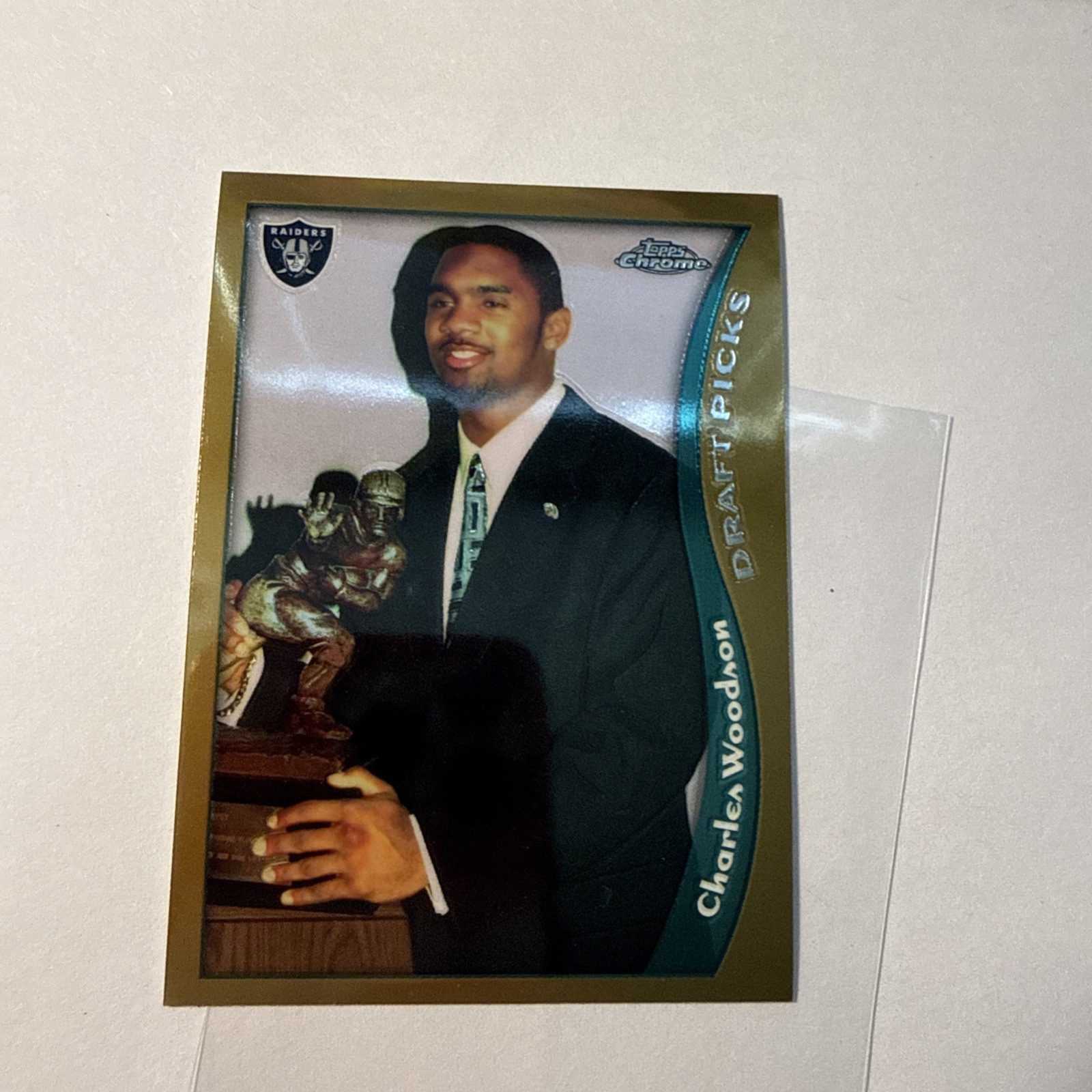 1998 Topps Chrome Charles Woodson #44 Rookie RC Raiders Football