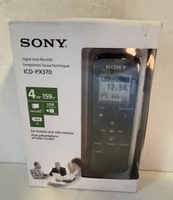Sony ICD-PX370 Mono Digital Voice Recorder with Built-in USB NIB NEW