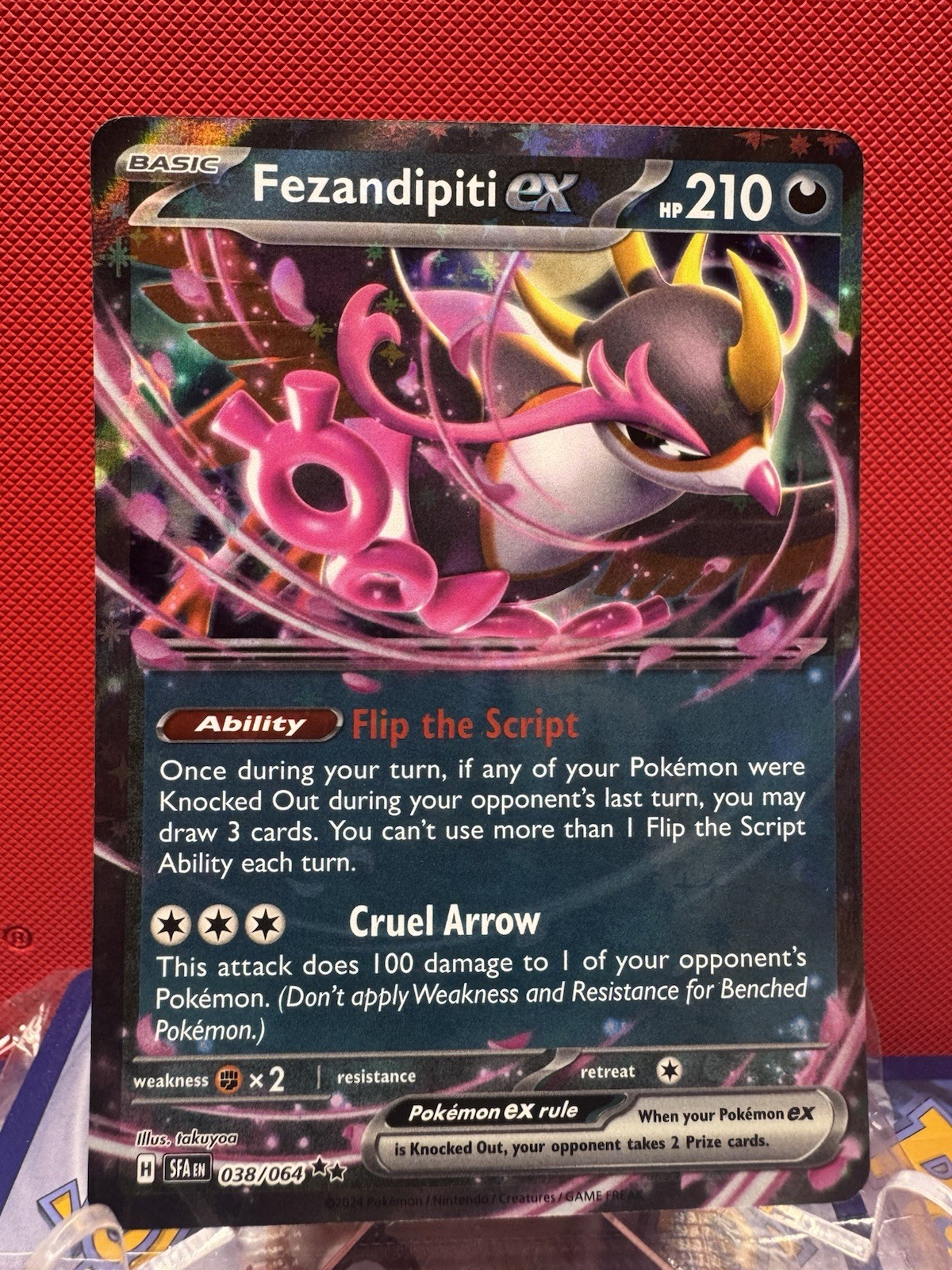 Fezandipiti ex 38/64 Shrouded Fable Double Rare NM 1011 Flip The Script Ability
