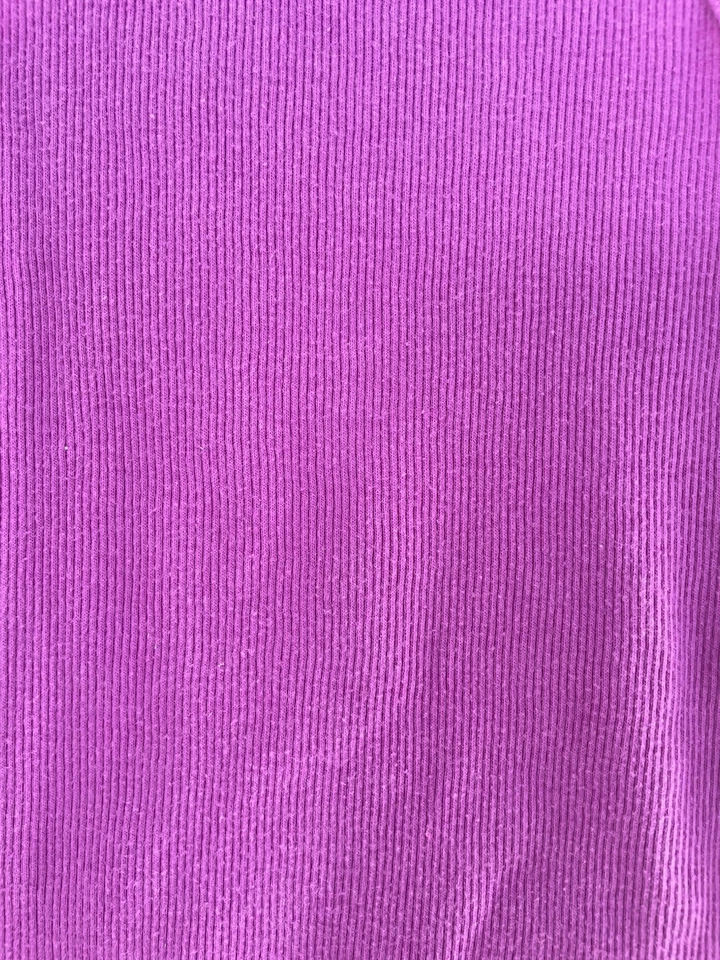 Faded Glory Kids Girls Solid Dark Fuchsia Cotton Rib-Knit Sleeveless Tank Top XS - Image 4 of 4