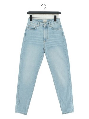 Fiorucci Damen Jeans W 26 in Blau Grafik 100% Baumwolle Mom