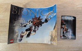 LEGO BIONICLE Pohatu Nuva #8568 Complete Set w/ Canister & Instruction Manual