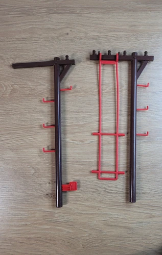 TMNT SEWER LAIR PLAYSET 1989 Vintage Parts 2 Telephone Poles W/Ladder