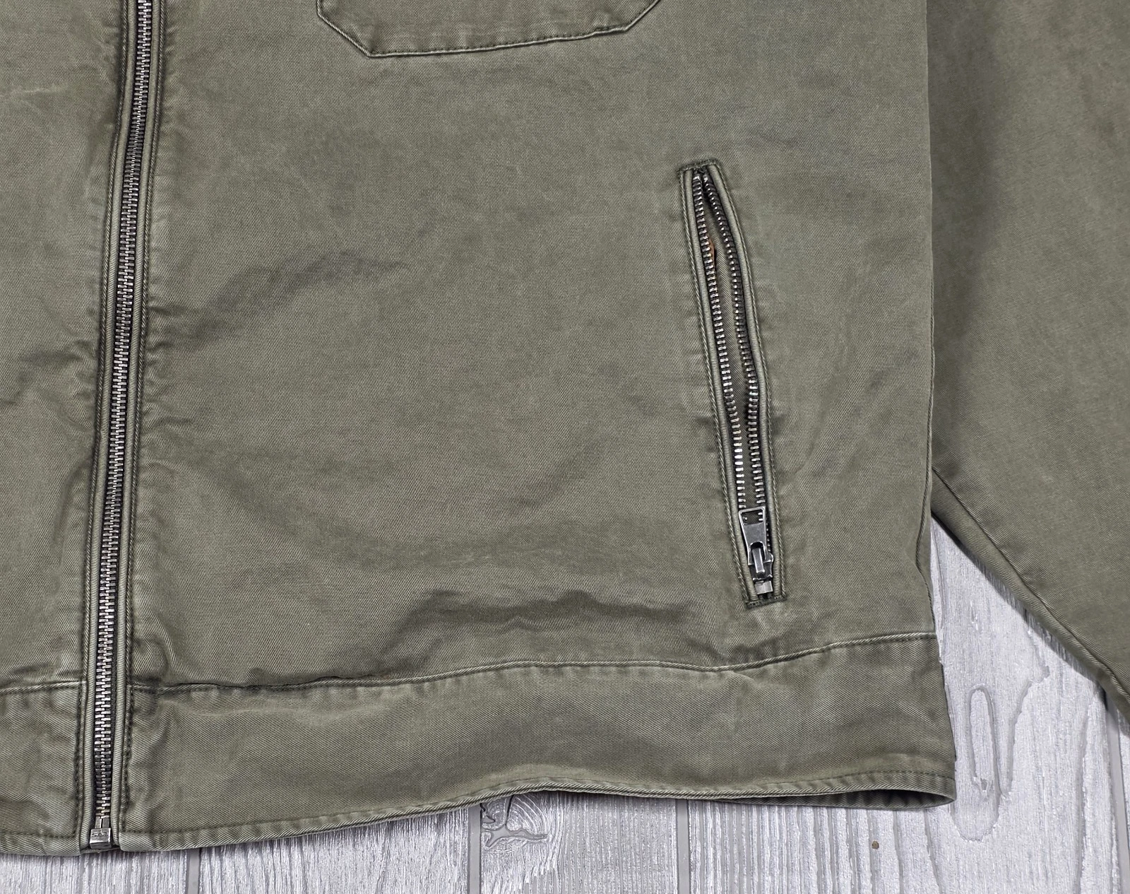 Carbon 2 Cobalt Mens XL Olive Green Canvas Cotton Field Jacket Military Utility - product detail image 7
