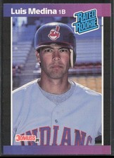1989 Donruss Luis Medina Rookie Cleveland Indians #36