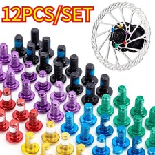 12Pcs MTB Disc Brake Rotor Bolts T25 M5 Stainless Steel Anti Loosen Screws