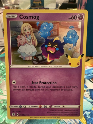 Cosmog - 013/025 - Holo Rare NM, English Pokemon Celebrations | eBay Cosmog - 013/025 - Holo Rare NM, English Pokemon Celebrations | eBay