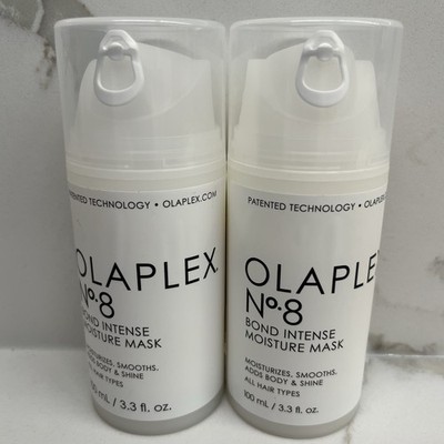 New 2 Pack OLAPLEX No. 8 Bond Intense Moisture Mask 3.3 fl oz Smooths Moisturize