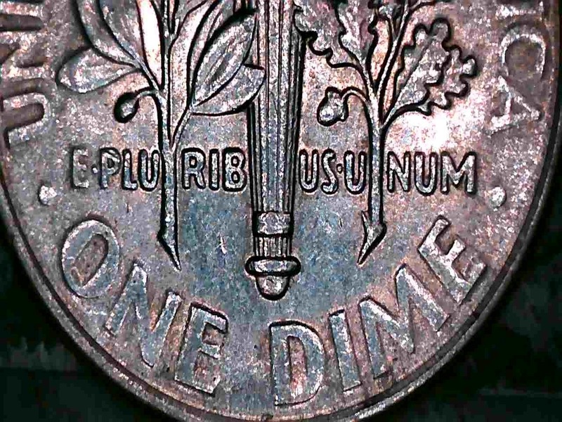2012 P Roosevelt Dime Offcenter Obverse Broadstruck Error