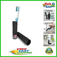 Stylish Black Toothbrush Holder - Essential Travel Case with Ventilation Holes