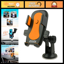 3-in-1 Car Phone Mount Holder - Suction Dashboard, Windshield  Vent, 360  Rotat