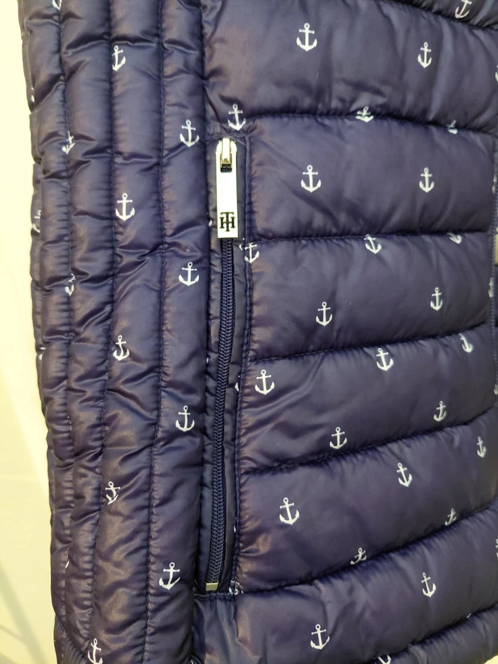 Tommy Hilfiger Mujer Azul Marino Acolchado Chaleco Puffer Talla Grande Foto 4 de 4