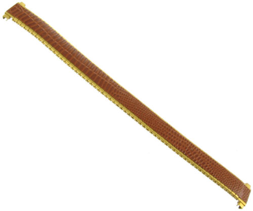 8-12mm LeatherFlex Ladies Leather and Metal Watch Band - Photo 1/1