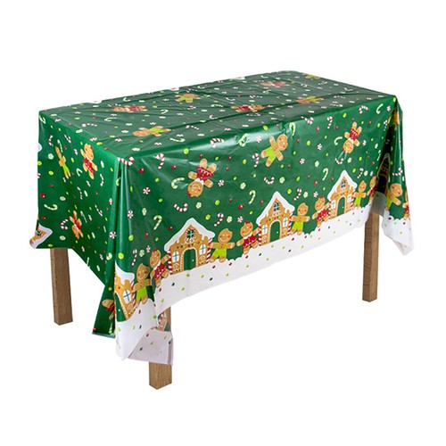 86"x51" Rectangular Waterproof Glossy Tablecloth Cover Xmas Party Banquet Decor - Picture 13 of 13