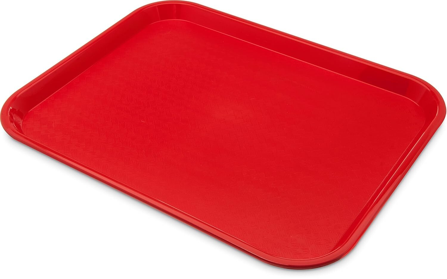 Carlisle Cafe Fast Food Tray with Patterned Surface for Cafeteria Use