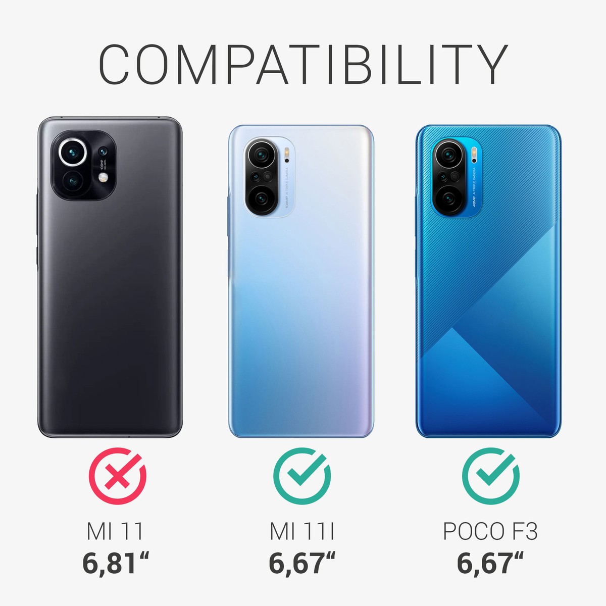 Coque Silicone Souple Pour Xiaomi Poco F3 - Marque Kwmobile, Neuf, Protection Anti-chocs