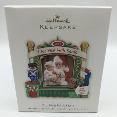 Hallmark Keepsake ''Our Visit With Santa'' Photo Holder Christmas Ornament 2012