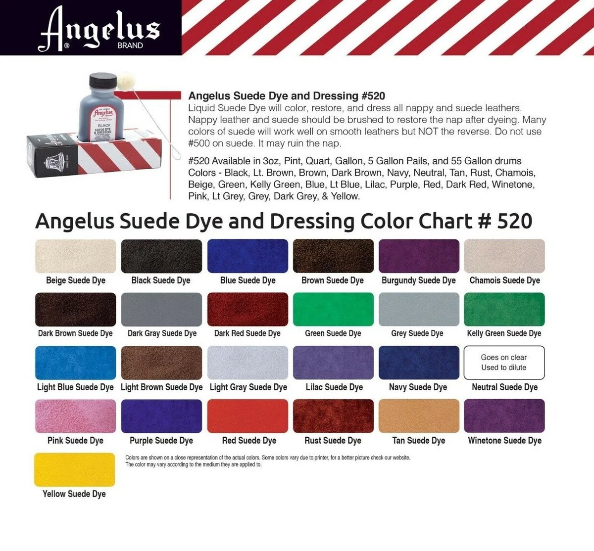 Angelus Suede Dye And Dressing