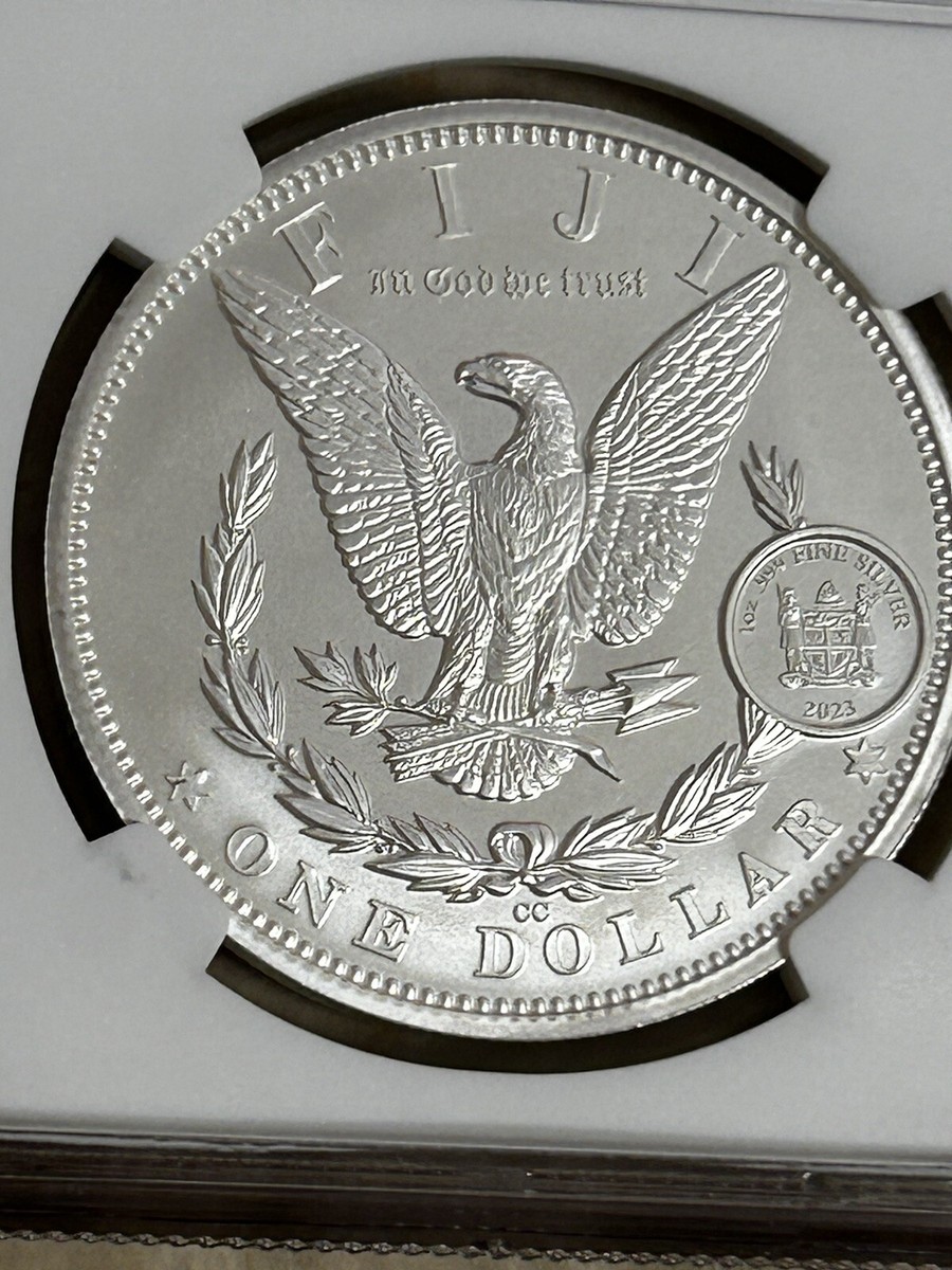 2023 “1891 CC” 1 Oz MORGAN SILVER $1 FIJI EARLY RELEASE NGC MS70