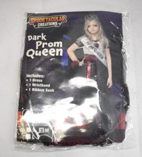 Spooktacular Creations Girl Dark Prom Queen Halloween Costume Bad Girl Zombie M