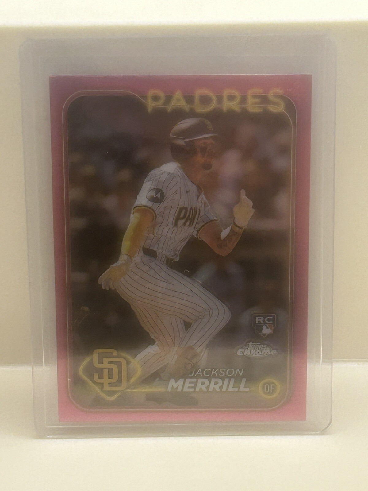 2024 Topps Chrome - Pink Refractor #207 Jackson Merrill (RC)