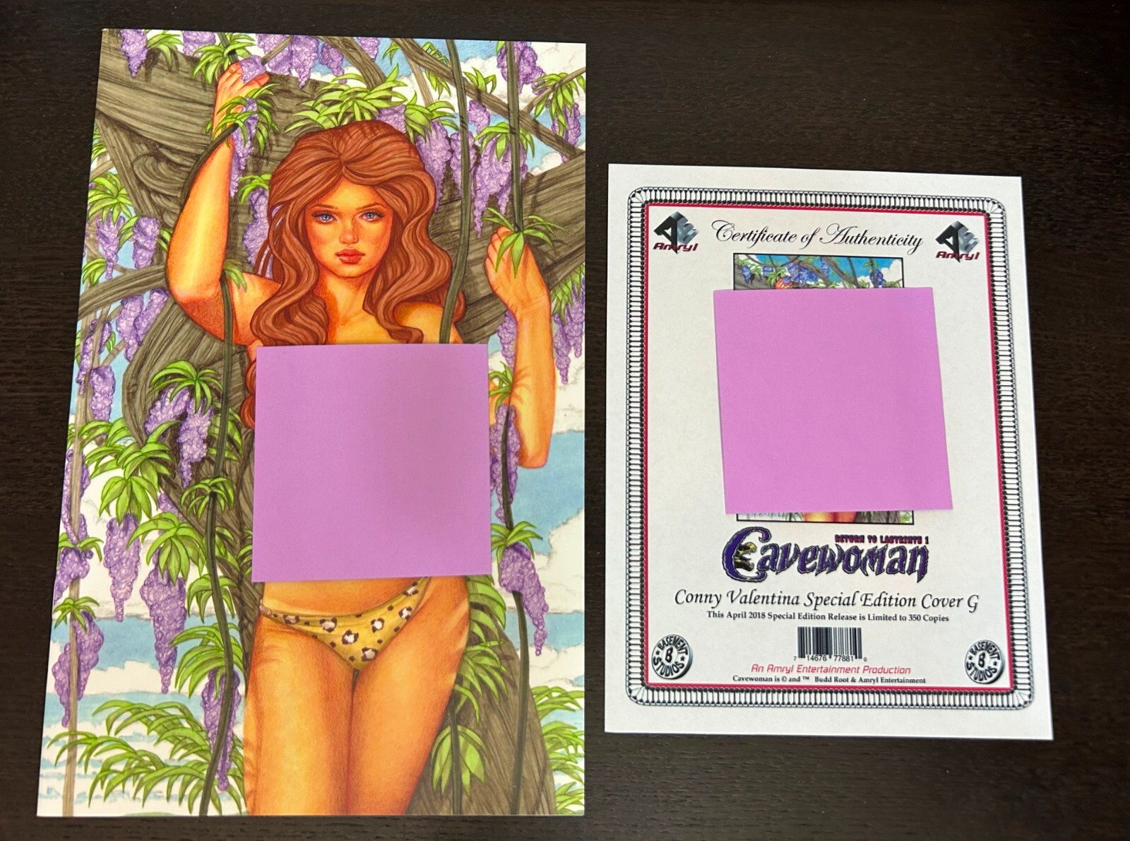 CAVEWOMAN Return To Labyrinth #1 (Amryl Comics 2018) -- Valentina VARIANT G
