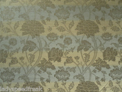 William Morris Gardinenstoff CRAY WEAVE 3,4m Birke/Schiefer Leinenmix Webdesign